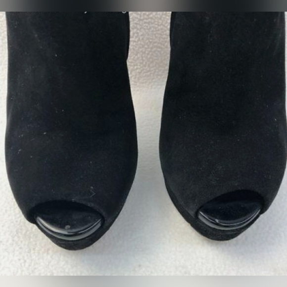 GUCCI Italy Designer Peep Toe Stiletto Heel Clog Booties Size 36.5 or 6 - Picture 4 of 10